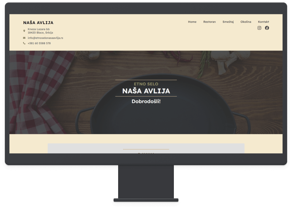 Desktop computer with Nasa avlija website on it